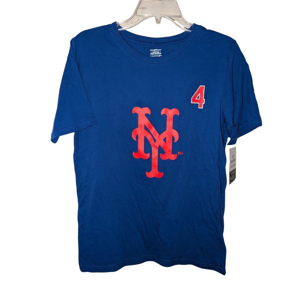 New York Mets Francisco Alvarez 4 Youth XL 16/18 Blue MLB T-Shirt Team Athletics